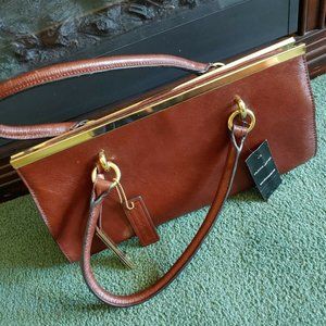 Wilson's Leather Roma Chestnut Brown Leather Bag
